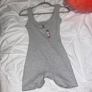 Skims Cotton Rib Onesie XS